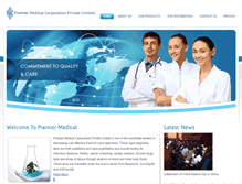 Tablet Screenshot of premiermedcorp.com
